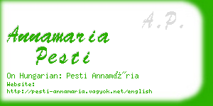 annamaria pesti business card